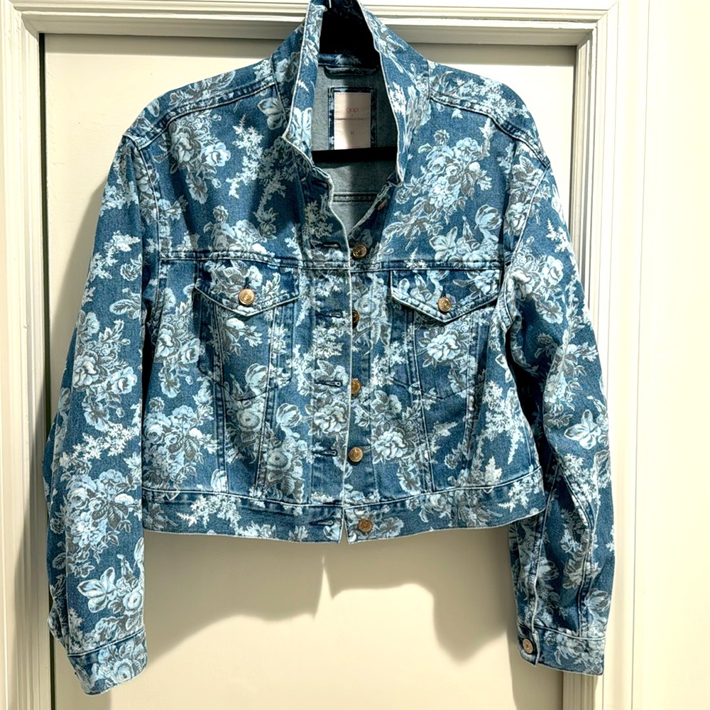 Gap × LoveShackFancy Floral Icon Denim Jacket